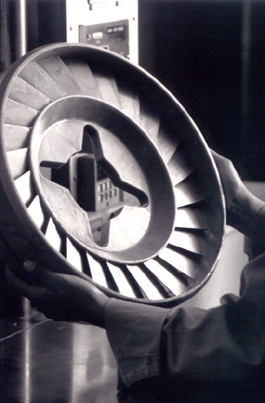 Cast turbine wheel